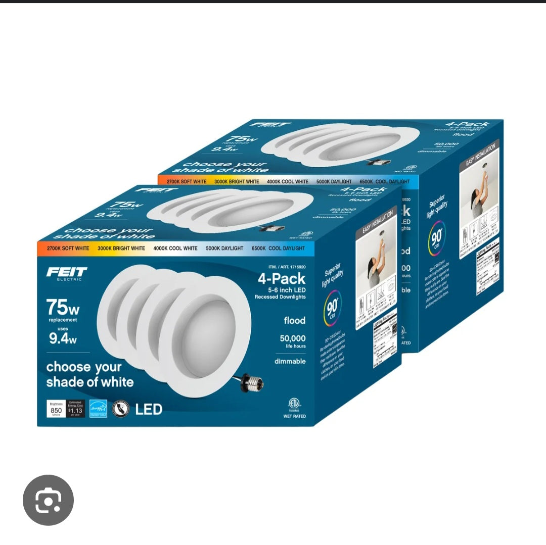 75W Replacement 5-CCT Led Recessed Downlights