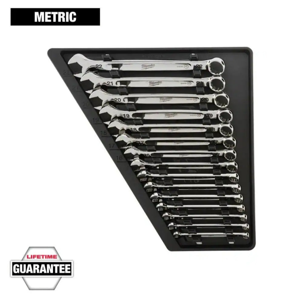 Combination Metric Wrench Mechanics Tool Set (15-Piece)