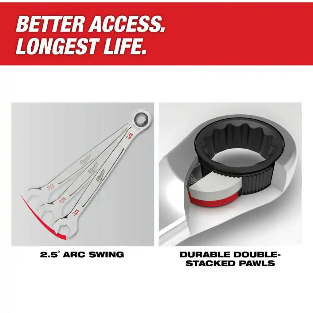 Combination Metric Wrench Mechanics Tool Set (15-Piece)