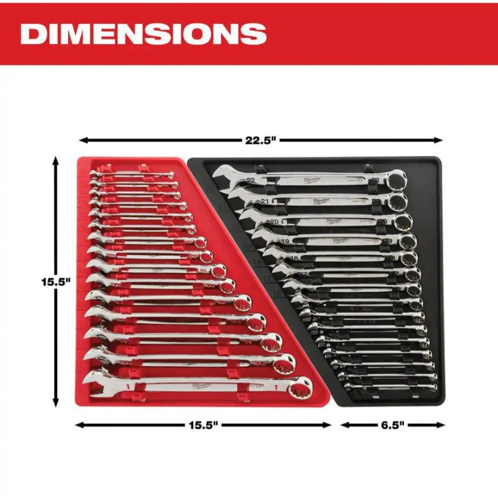 Combination Metric Wrench Mechanics Tool Set (15-Piece)