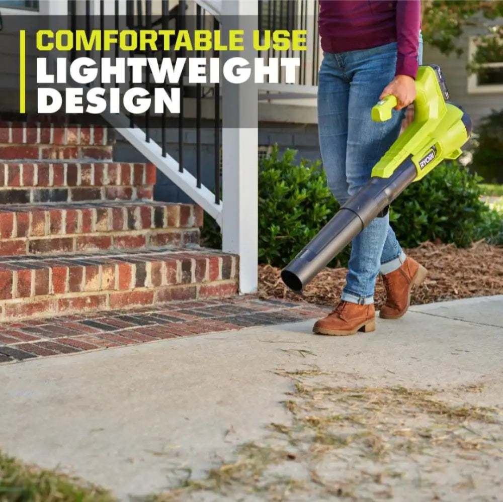 One + 18V 90 MPH 250 CFM Cordless Battery Leaf Blower