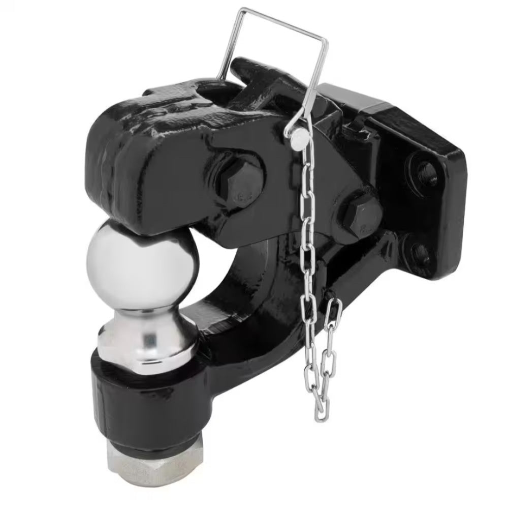 Pintle Hook With 2-5/16in. Hitch Ball, Bolt-on, 16,000