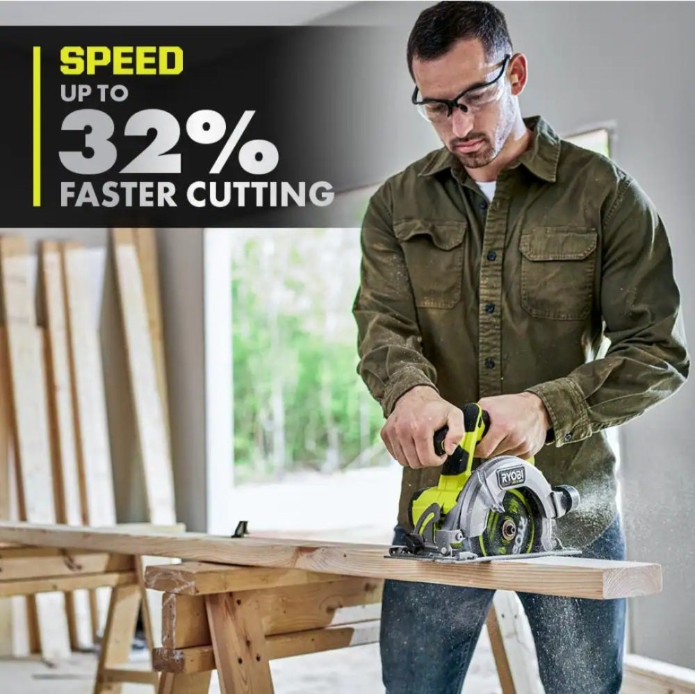 One + HP 18V Brushless Cordless Compact 6-1/2 in. Circular Saw