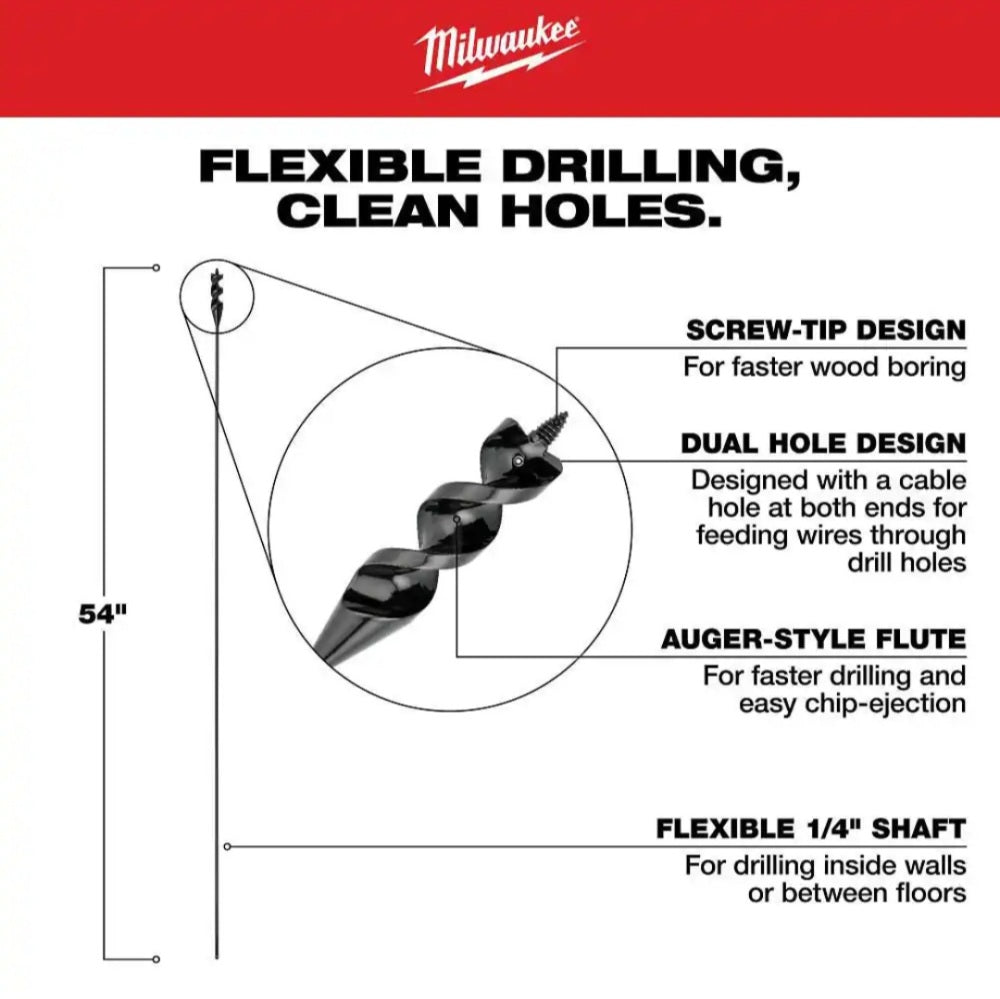 3/8 in. X 54 in. Cable Bit