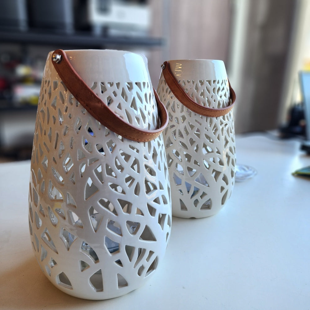 Ceramic Lantern 2pk