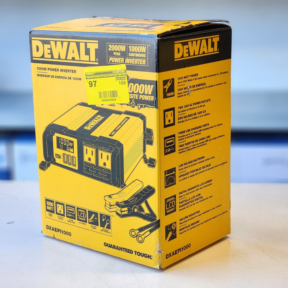 1000-Watt Portable Car Power Inverter with Triple USB Ports (DXAEPI1000)