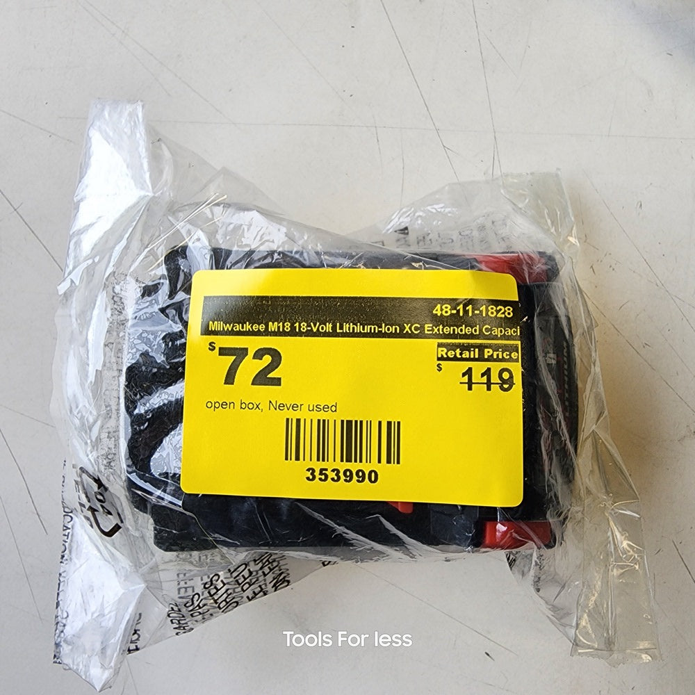 MILWAUKEE M18 18-VOLT LITHIUM-ION XC EXTENDED CAPACITY