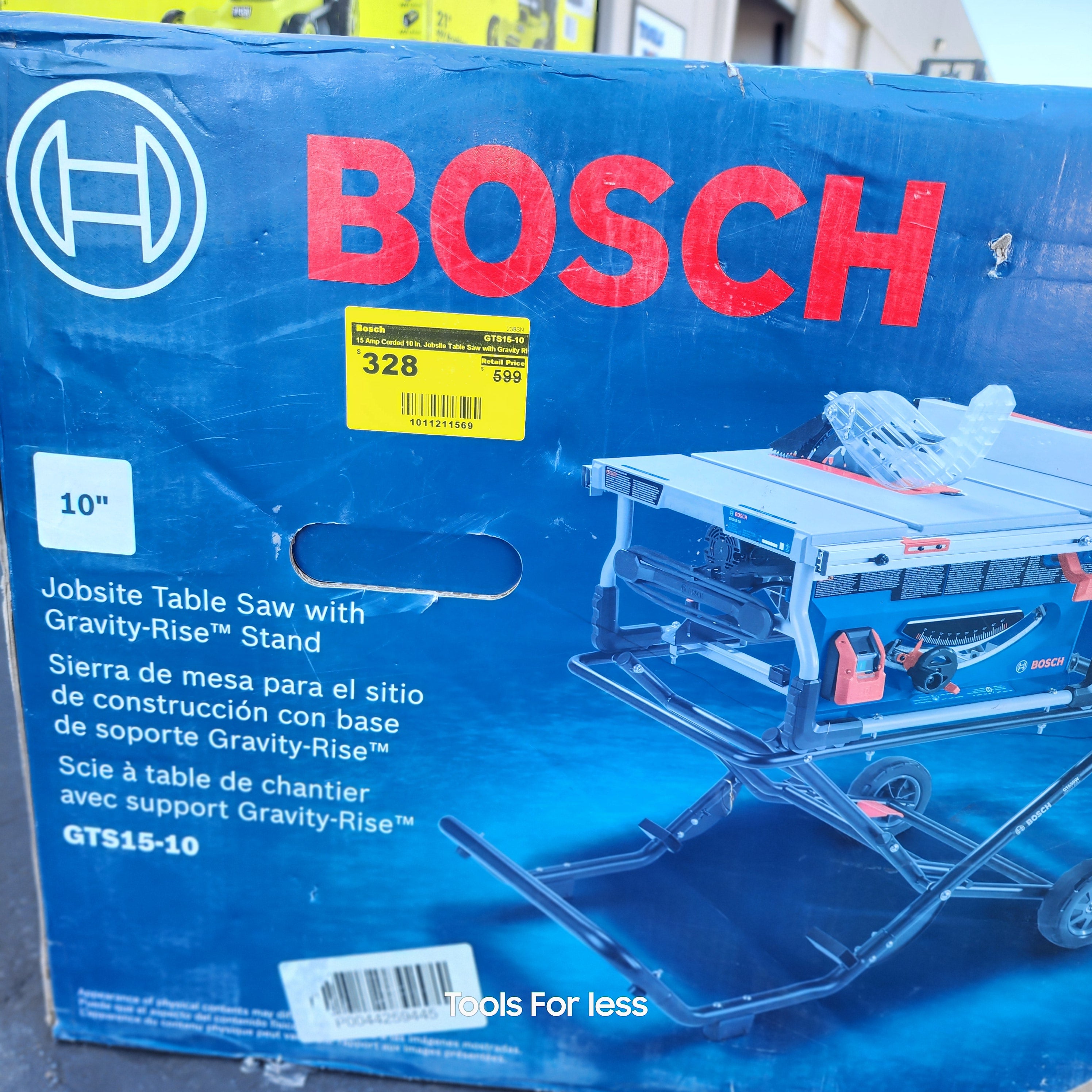 15 Amp Corded 10 in. Jobsite Table Saw with Gravity Rise Stand (GTS15-10)