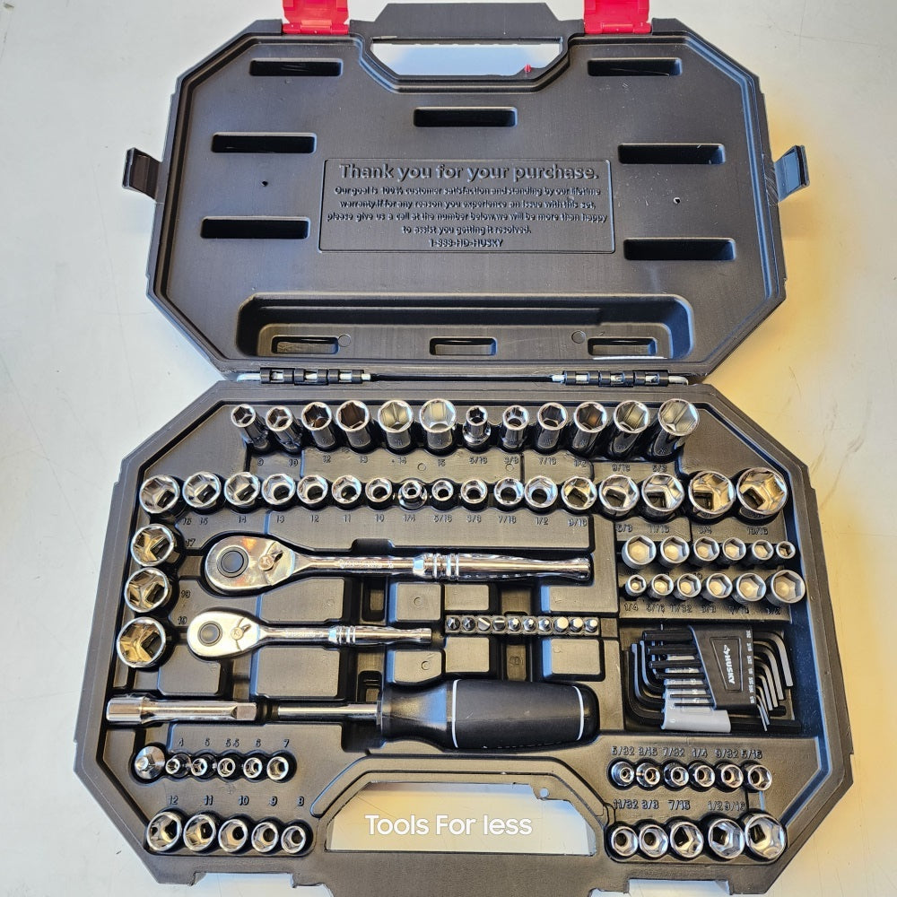 HUSKY 94PC MECHANICS SET 1/4,3/8
