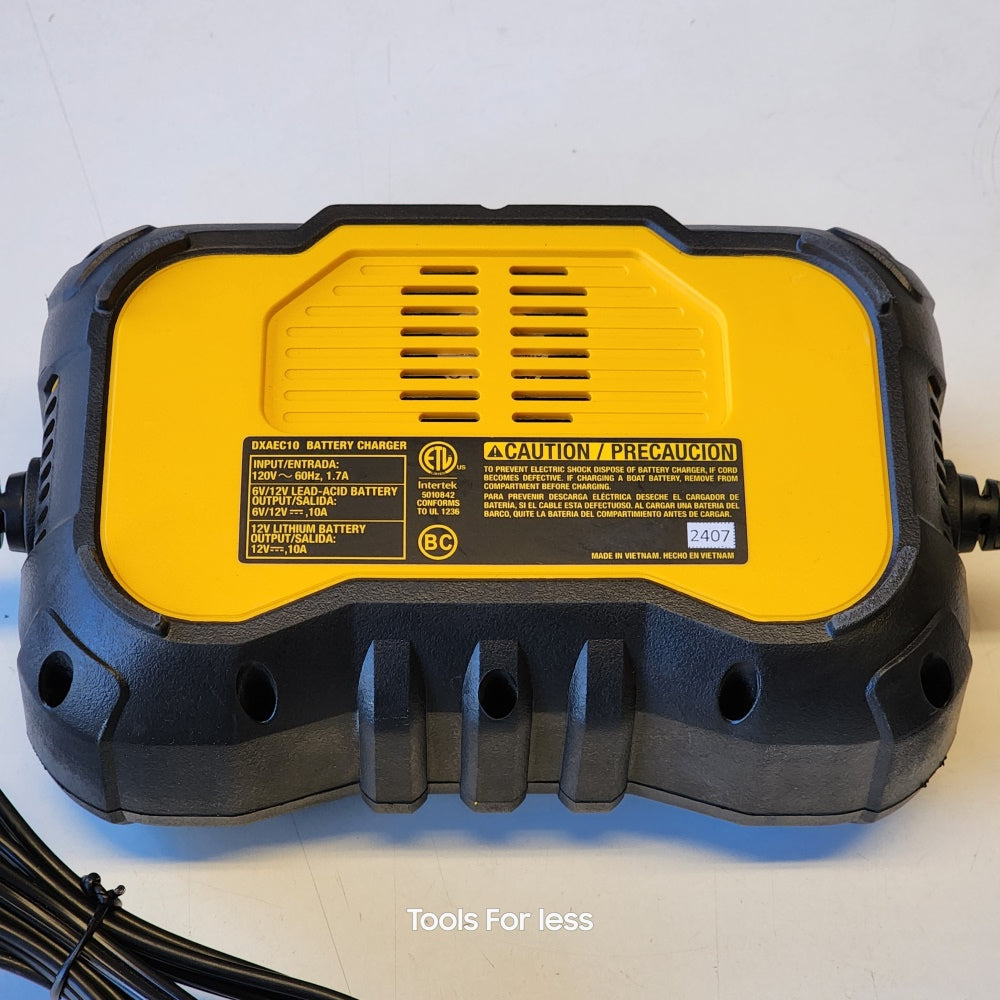 Professional 10 Amp Battery Charger, Battery Maintainer, Battery Trickle Charger (DXAEC10)