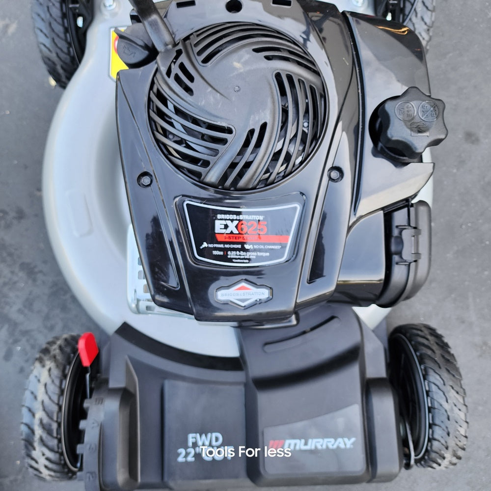 22 in. 140 cc Briggs & Stratton Walk Behind Gas Self-Propelled Lawn Mower with Front Wheel Drive and Bagger (MNA153003)