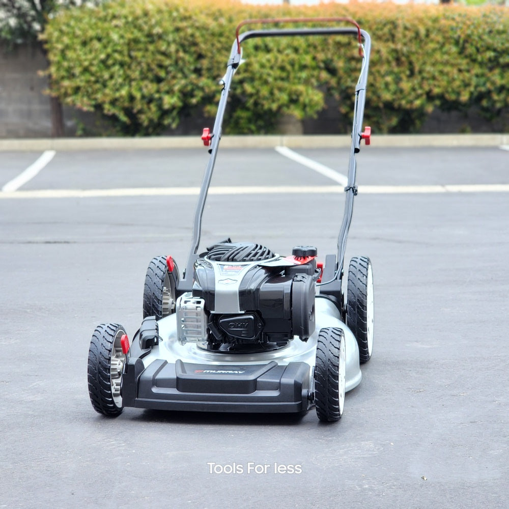 21 in. 140 cc Briggs and Stratton Walk Behind Gas Push Lawn Mower with Height Adjustment and Prime 'N Pull Start (MNA152702)
