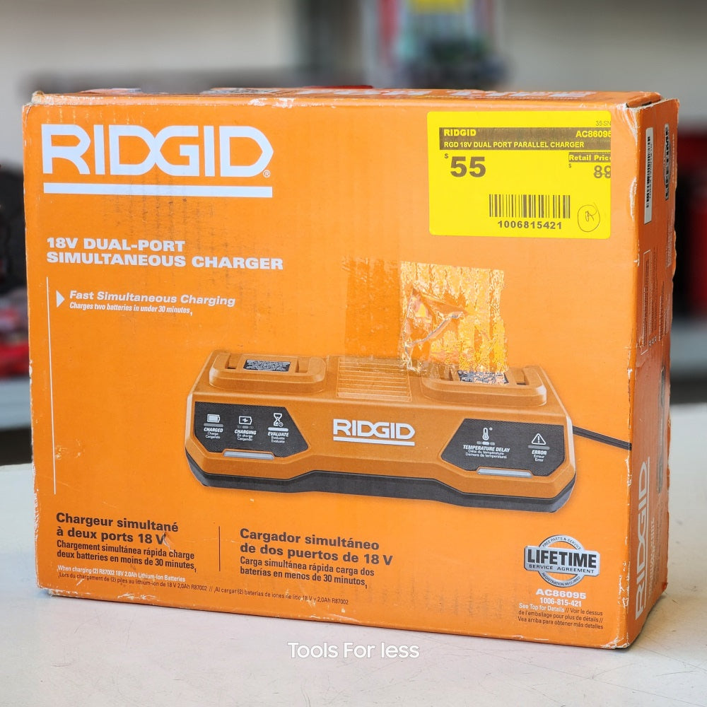 18V DUAL PORT PARALLEL CHARGER