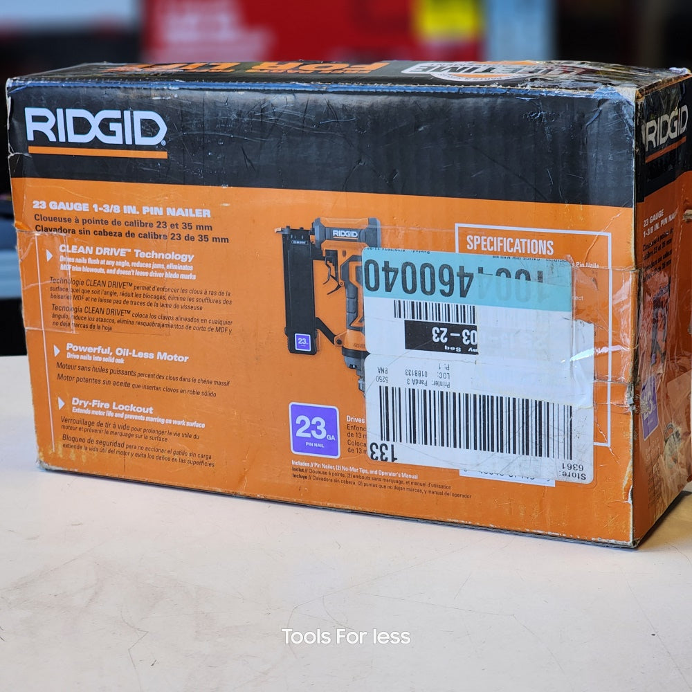 Pneumatic 23-Gauge 1-3/8 in. Headless pin Nailer
