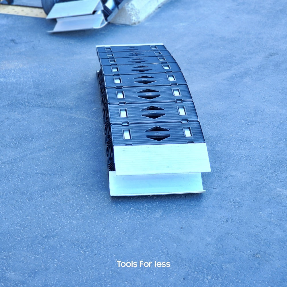 12 in. W x 90 in. L 750 lb. Capacity Hybrid S-Curve Centerfold Truck Loading Ramp (Includes 1 Ramp) (3086)