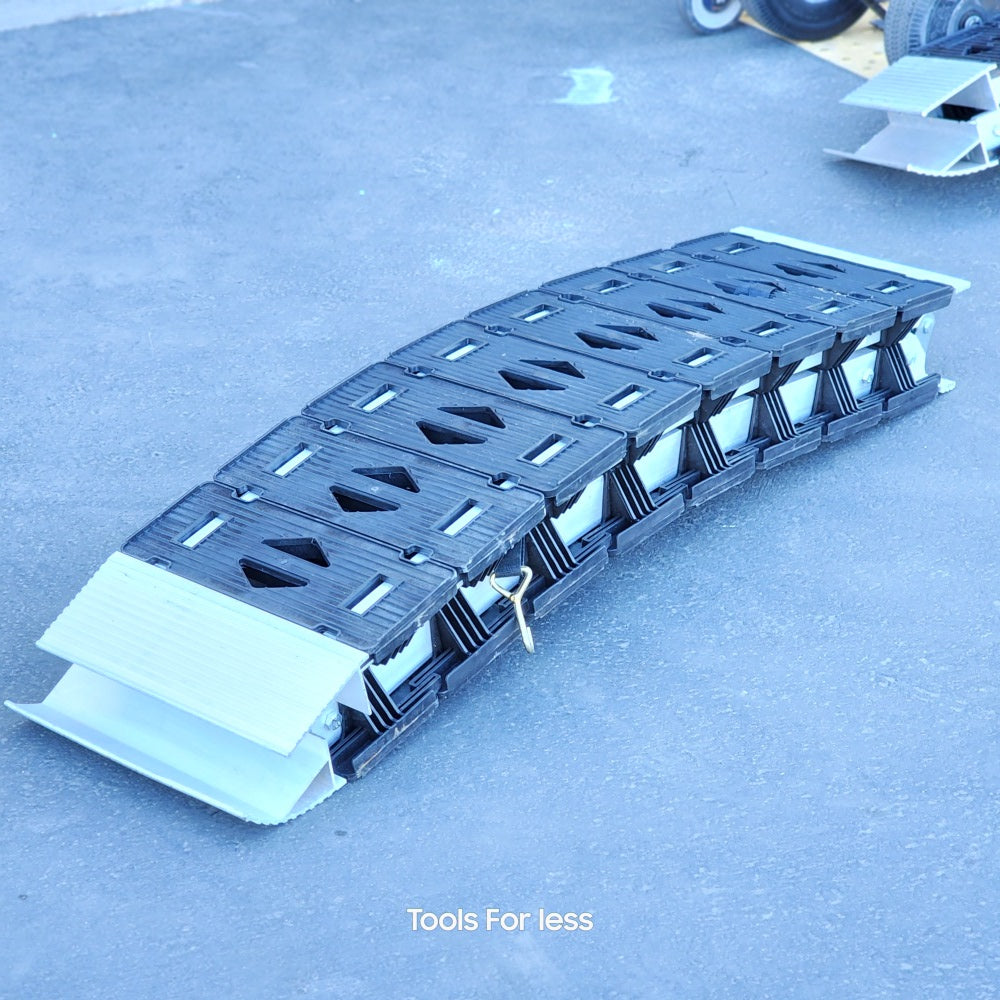 12 in. W x 90 in. L 750 lb. Capacity Hybrid S-Curve Centerfold Truck Loading Ramp (Includes 1 Ramp) (3086)