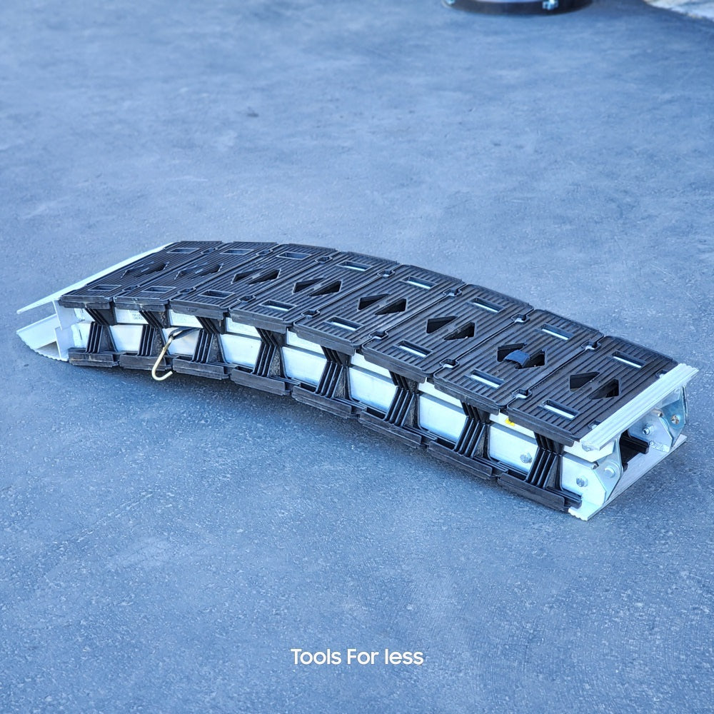 12 in. W x 90 in. L 750 lb. Capacity Hybrid S-Curve Centerfold Truck Loading Ramp (Includes 1 Ramp) (3086)
