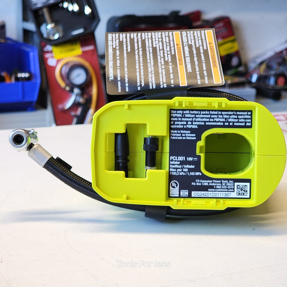 ONE + 18V Cordless High Pressure Inflator ( Tool Only )