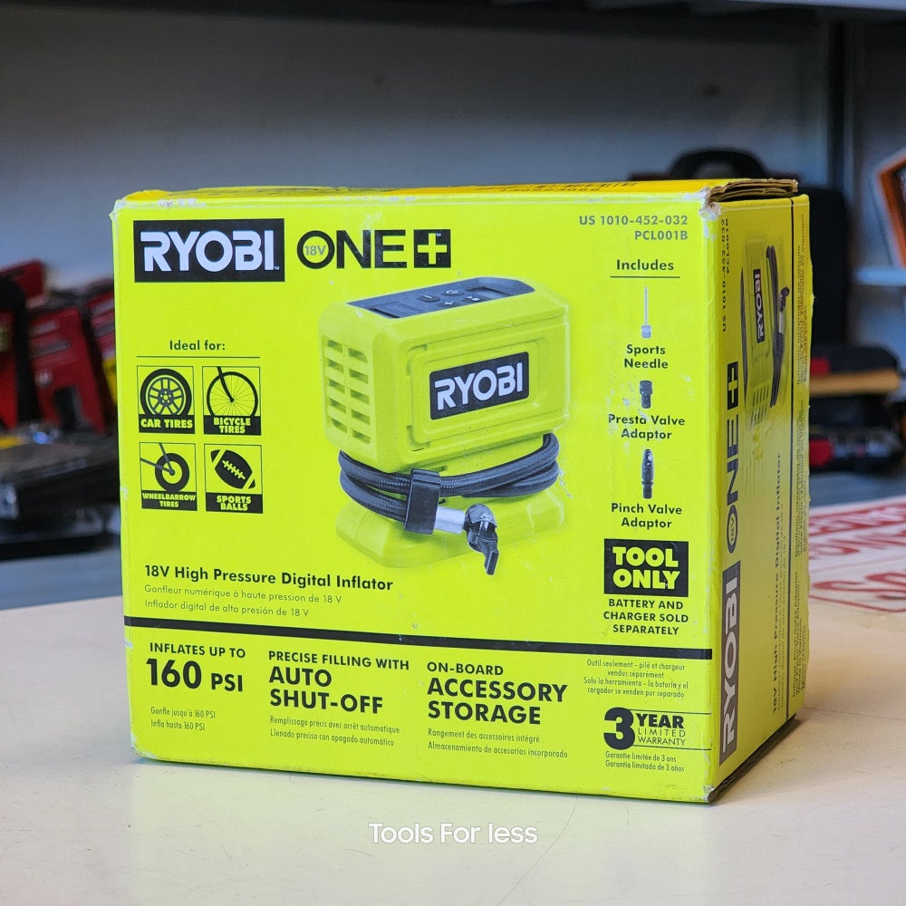 ONE + 18V Cordless High Pressure Inflator ( Tool Only )
