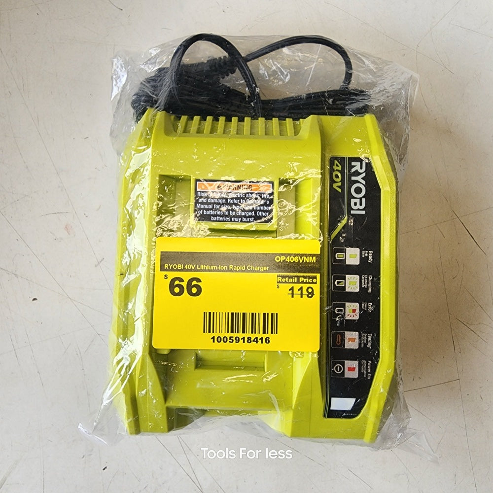 40V Lithium -ion Rapid Charger