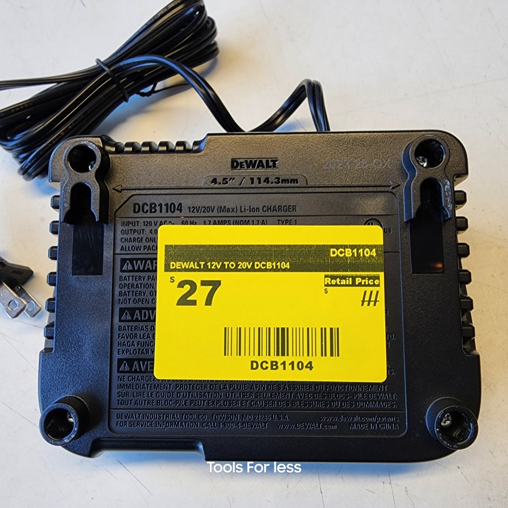 12V to 20V Lithium-ion Charger