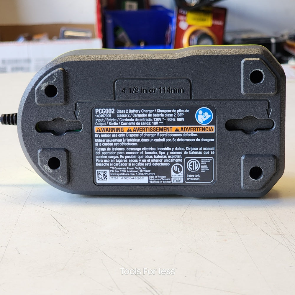 Ryobi One + 18V Lithium-Ion Charger