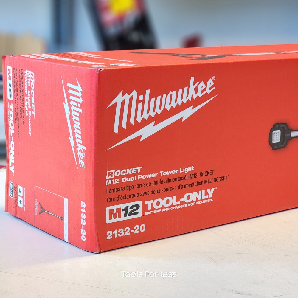 M12 12-Volt Lithium-Ion Cordless 1400 Lumen ROCKET LED Stand Work Light (Tool-Only) (2132-20)