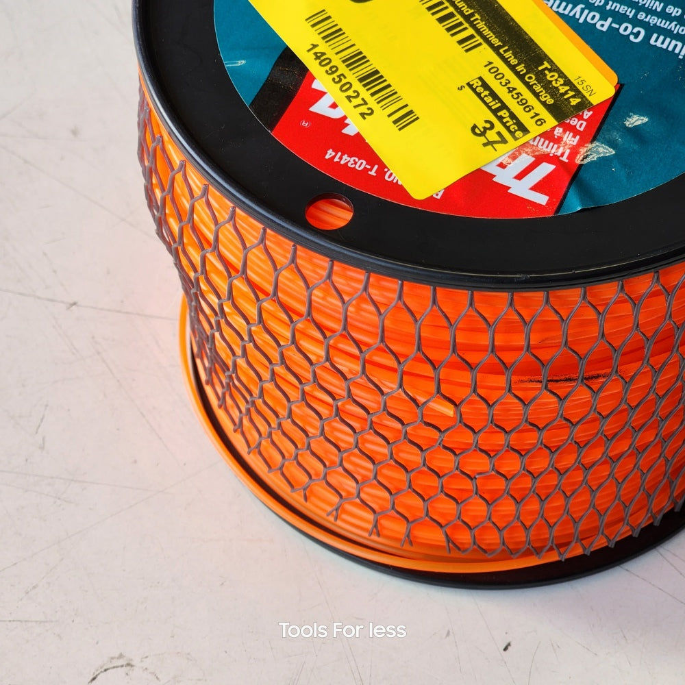Makita 840 ft. 3 lbs. 0.095 in. Round Trimmer Line In Orange
