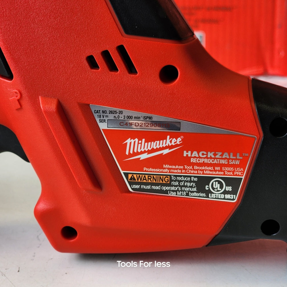M18 Hackzall cordless Reciprocating Saw
