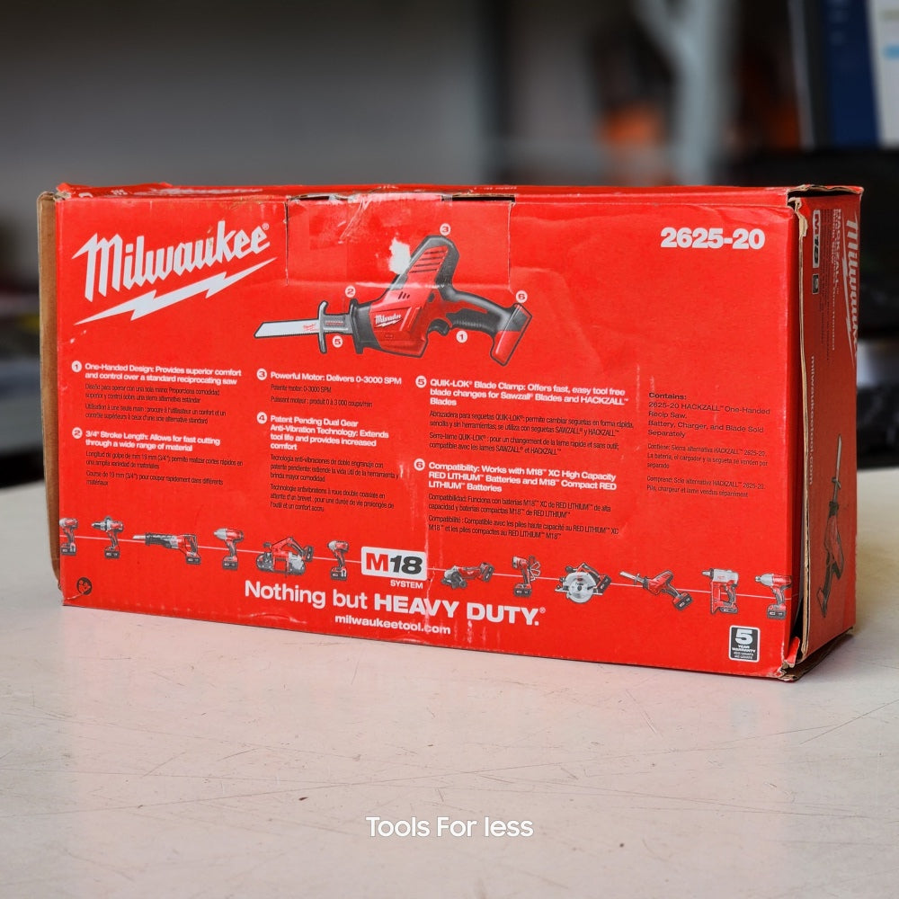M18 Hackzall cordless Reciprocating Saw