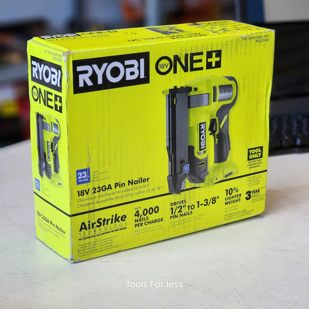 Ryobi ONE + 18V Cordless Airstrike 23-Gauge Pin Nailer