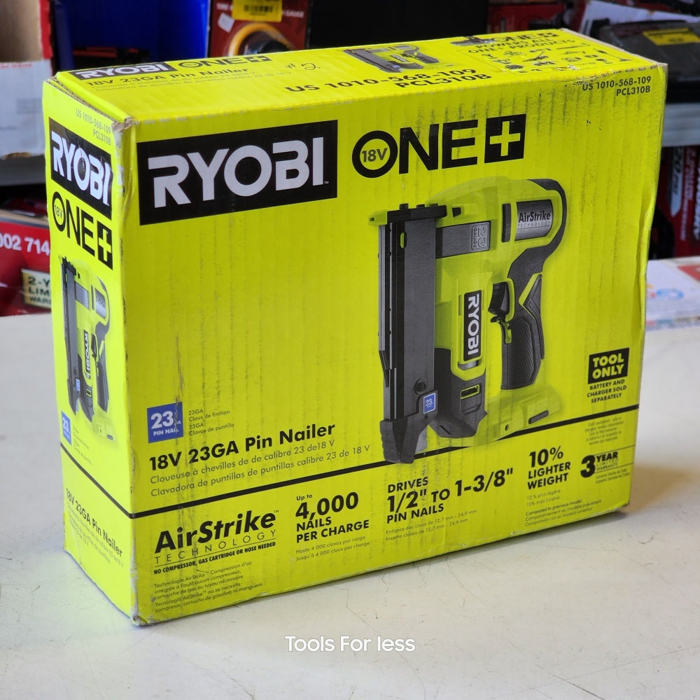Ryobi ONE + 18V Cordless Airstrike 23-Gauge Pin Nailer