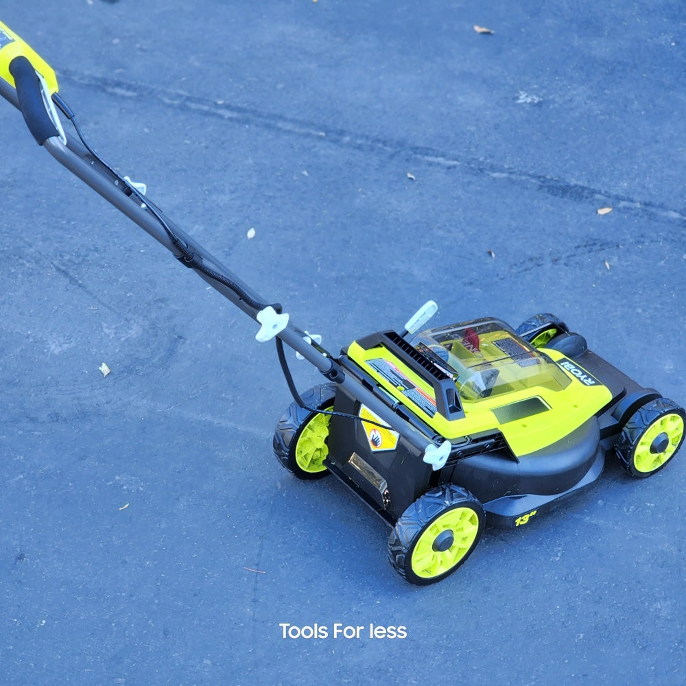 ONE+ 18V 13 in. Cordless Battery Walk Behind Push Lawn Mower with 4.0 Ah Battery and Charger (P1180VNM)