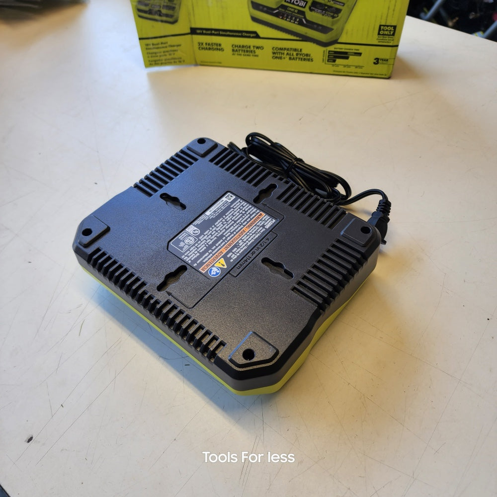Ryobi ONE+ 18V Dual-Port Simultaneous Charger