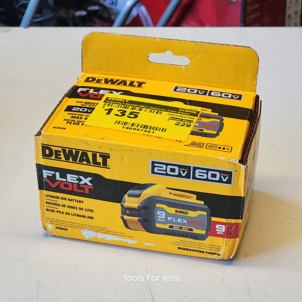 Flex Volt 20V/60V Max Lithium-Ion 9.0Ah Battery