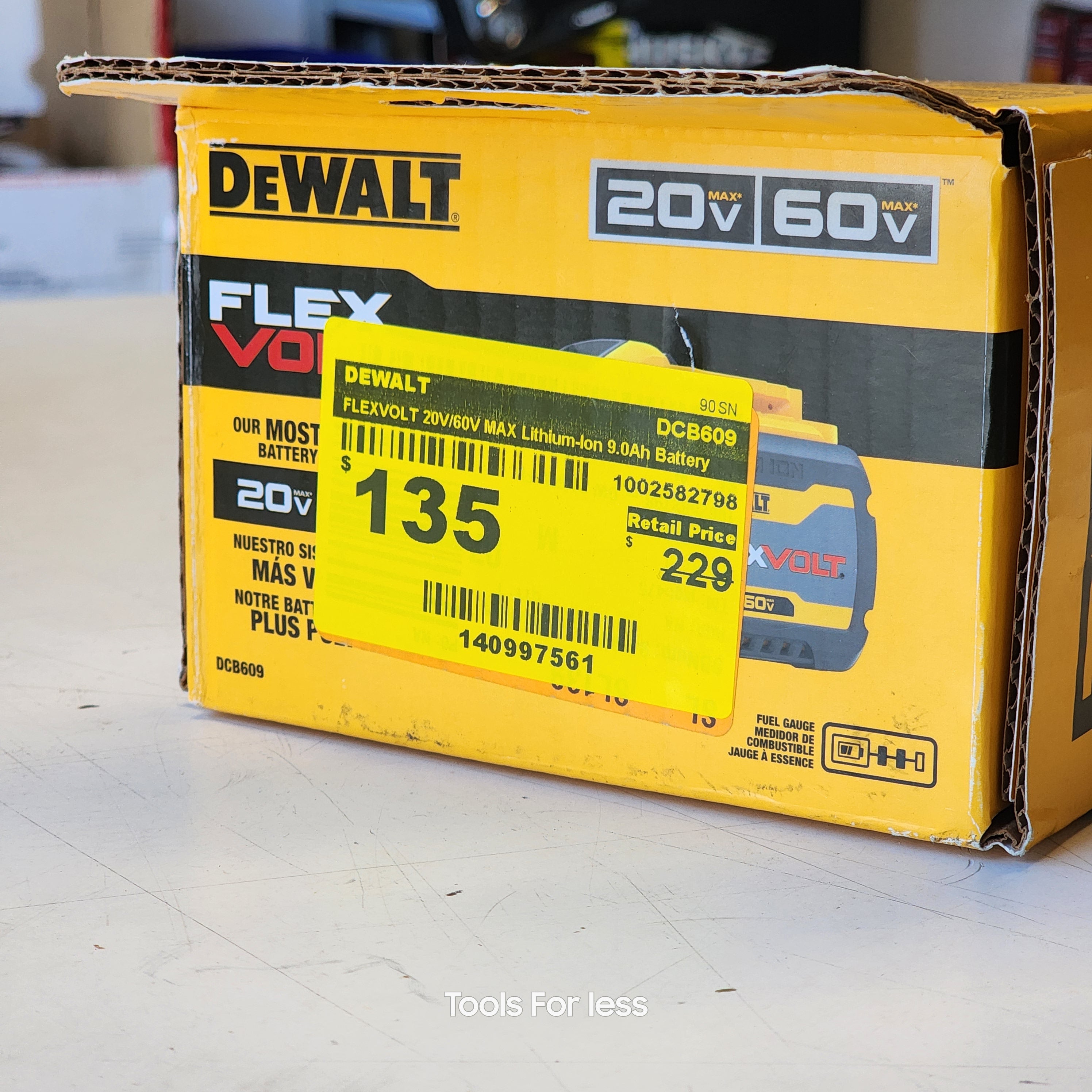 Flex Volt 20V/60V Max Lithium-Ion 9.0Ah Battery