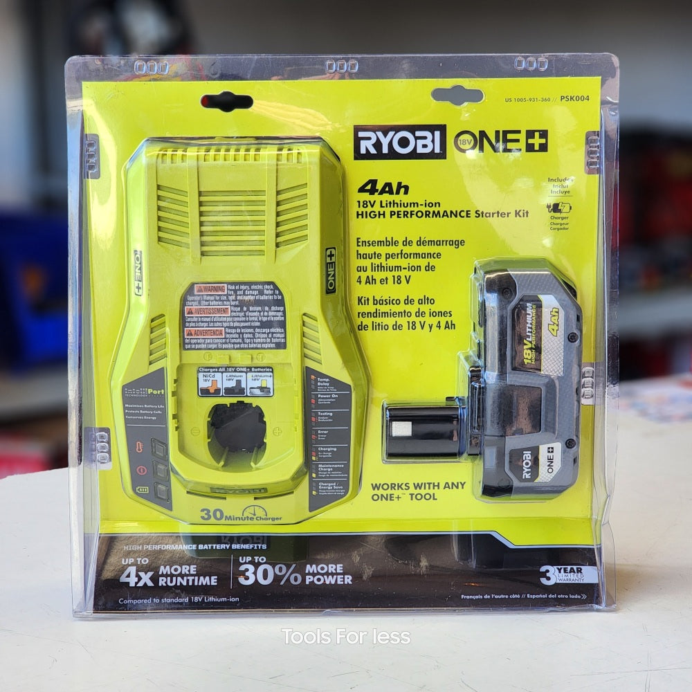 Ryobi ONE + 4 0AH Premium Starter Kit