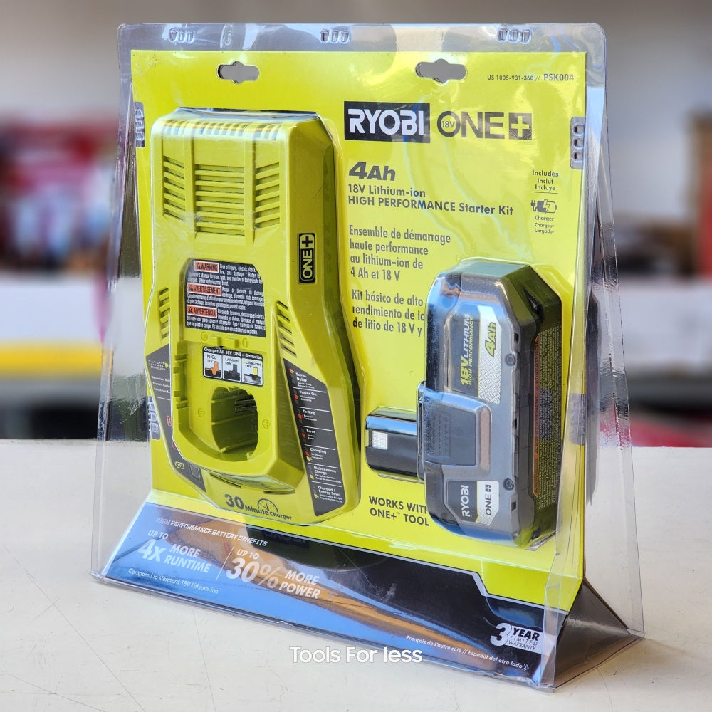 Ryobi ONE + 4 0AH Premium Starter Kit