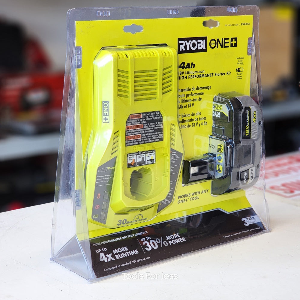 Ryobi ONE + 4 0AH Premium Starter Kit