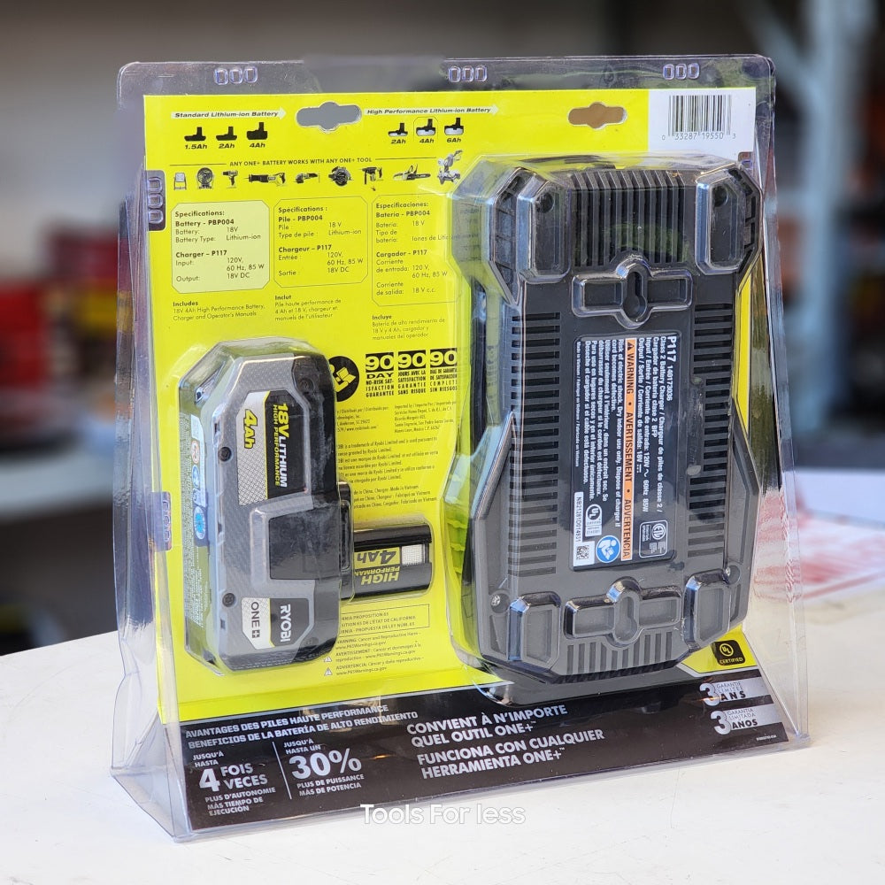 Ryobi ONE + 4 0AH Premium Starter Kit