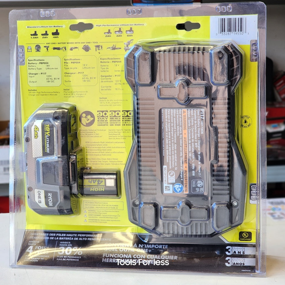 Ryobi ONE + 4 0AH Premium Starter Kit