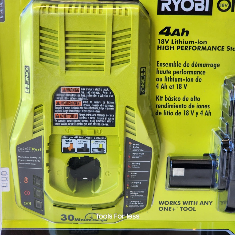 Ryobi ONE + 4 0AH Premium Starter Kit