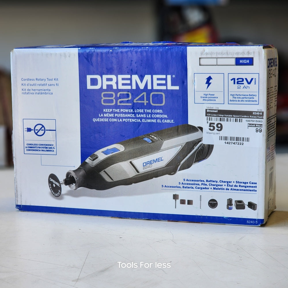 Dremel 12V Li-ion 2 Amp Variable Speed Cordless Rotary Tool Only
