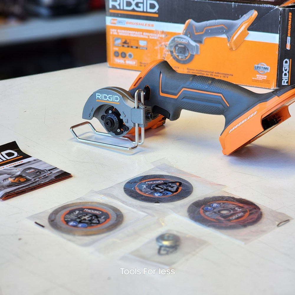 RIDGID 18V Sub Compact Brushless Cordless 3 in. Multi-Material