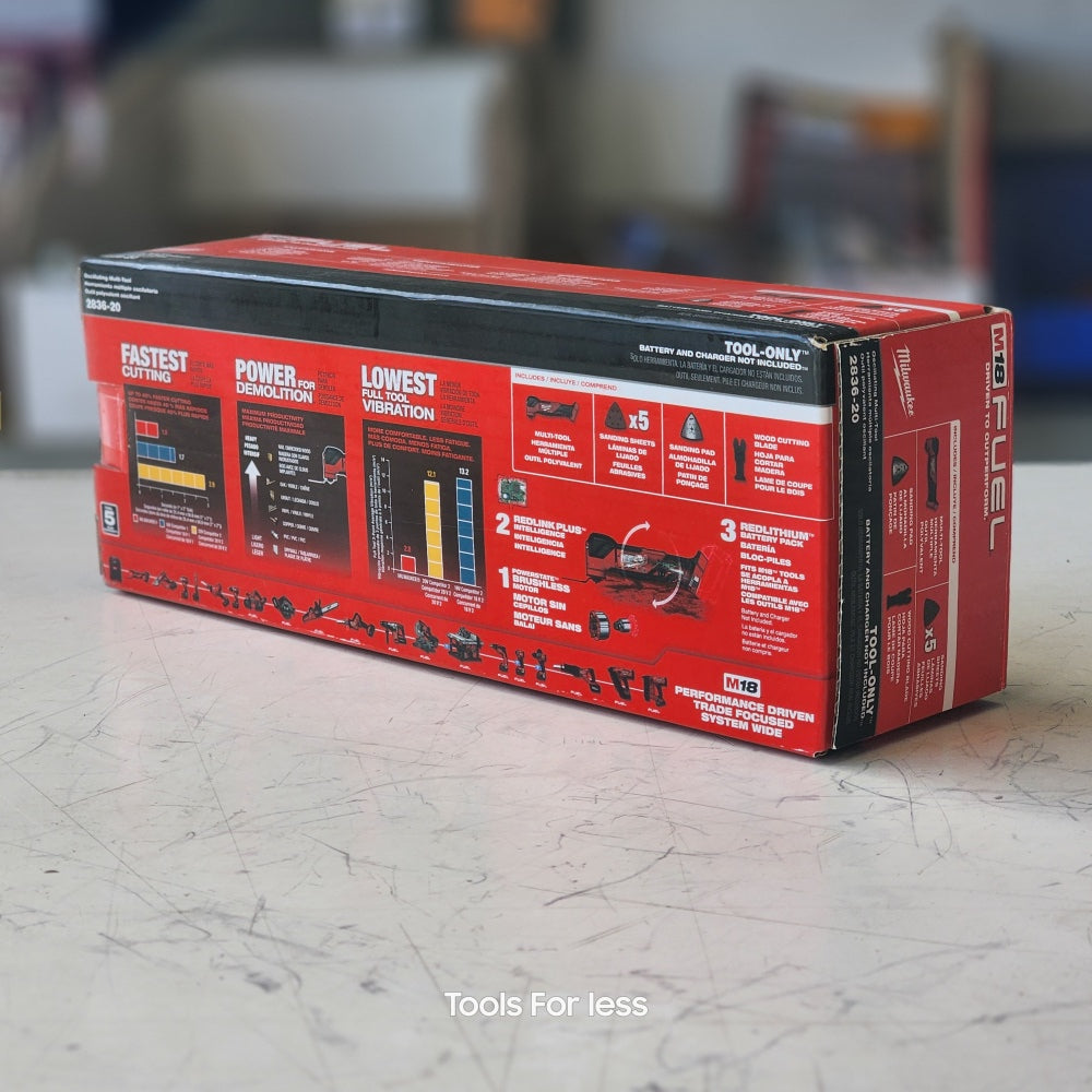 M18 FUEL 18V Lithium-Ion Cordless Brushless Oscillating Multi-Tool (Tool-Only) (2836-20)