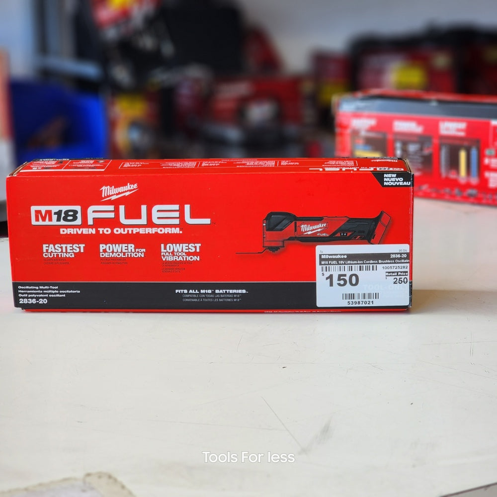 M18 FUEL 18V Lithium-Ion Cordless Brushless Oscillating Multi-Tool (Tool-Only) (2836-20)