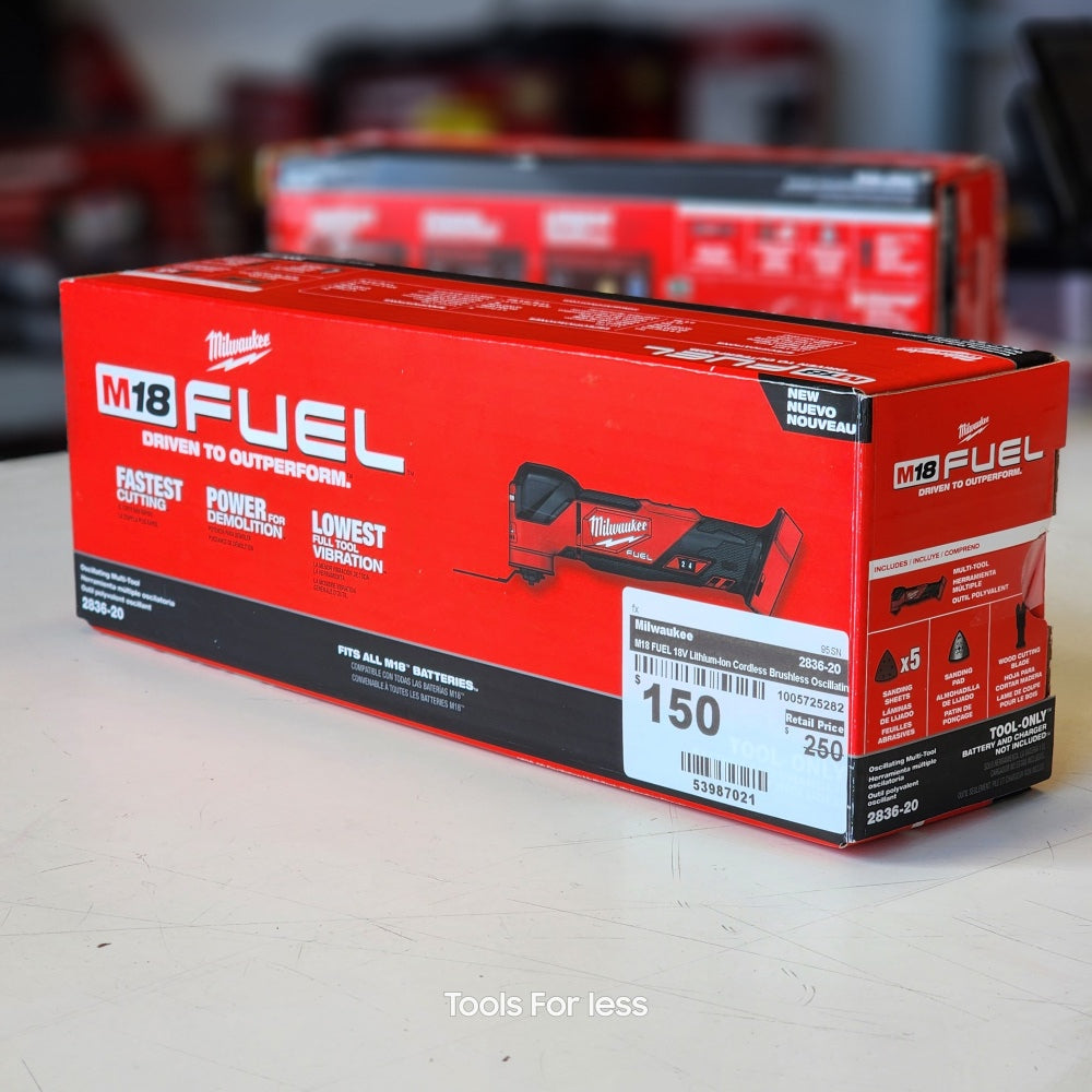 M18 FUEL 18V Lithium-Ion Cordless Brushless Oscillating Multi-Tool (Tool-Only) (2836-20)
