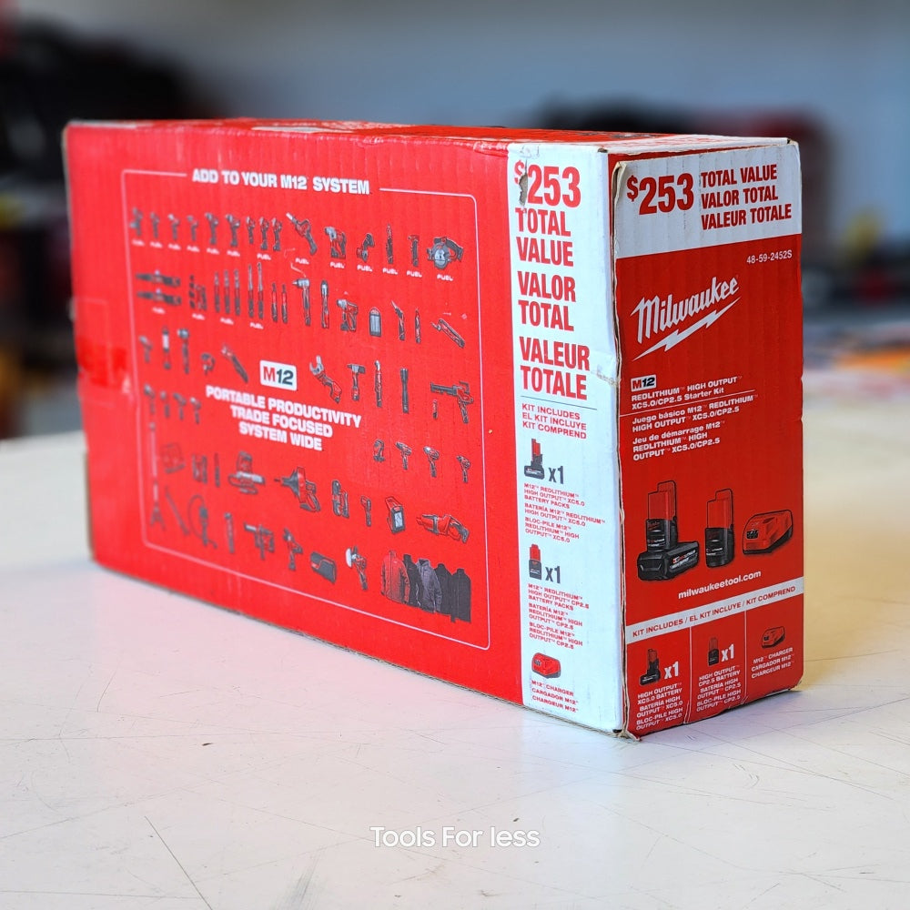 M12 12Volt Lithium-ion High Output 5.0Ah and Battery