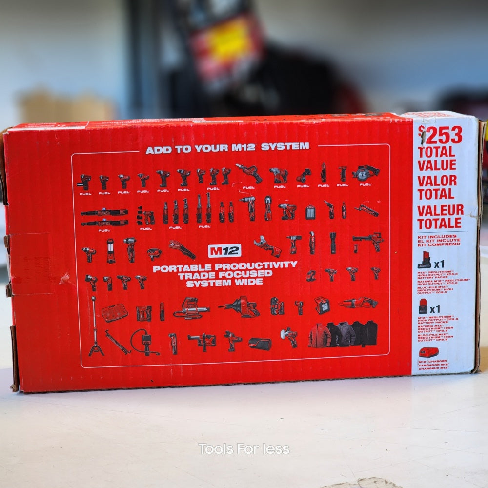 M12 12Volt Lithium-ion High Output 5.0Ah and Battery