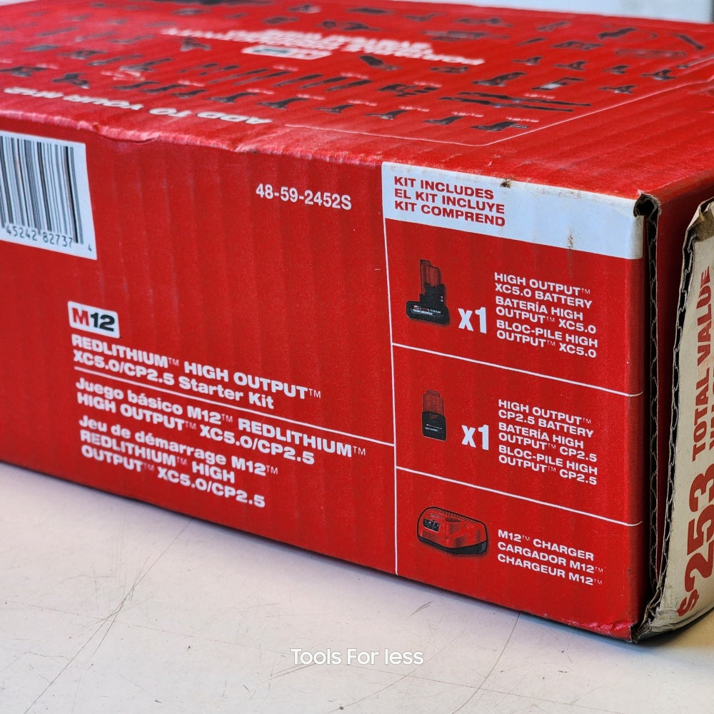 M12 12Volt Lithium-ion High Output 5.0Ah and Battery